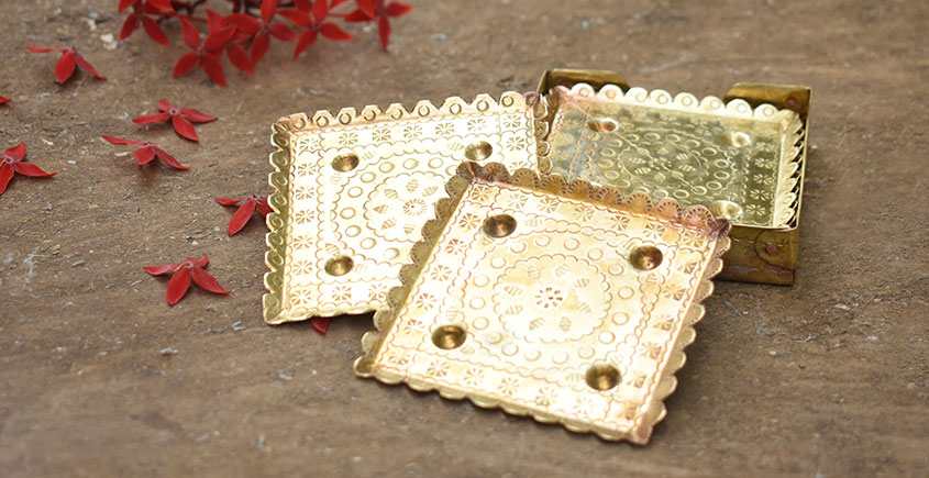 Shop Pure Brass - Handcrafted Brass Coaster